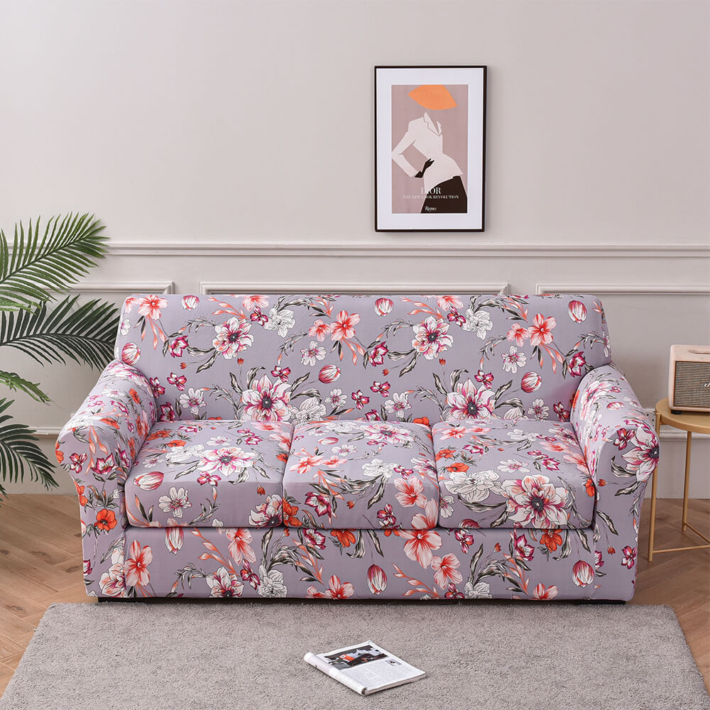 Unique Printed Sofa Cover 4 Pieces Couch Cover for 3 Separate Seat – Crfatop