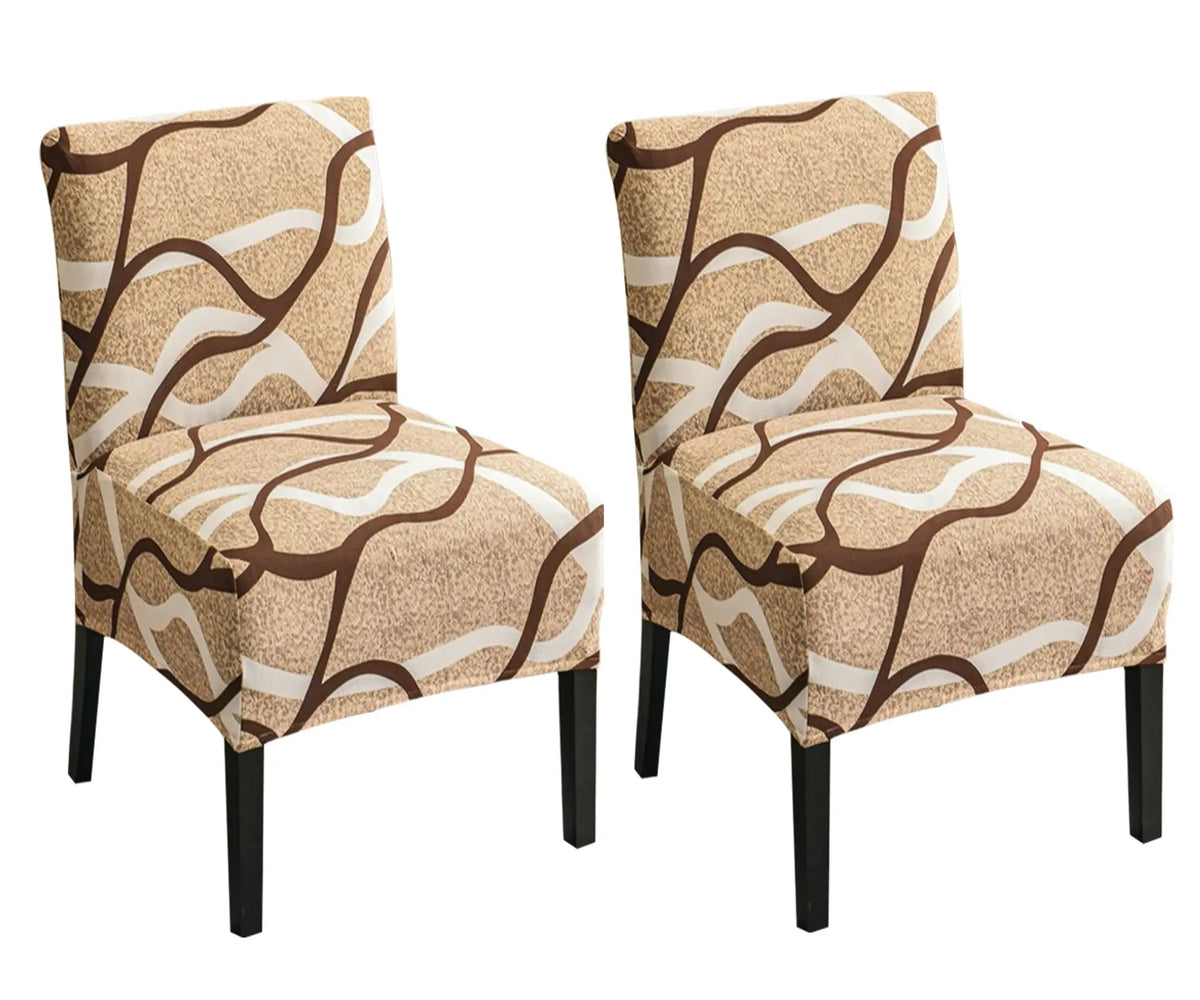 1 Pair Armless Accent Chair Cover Stretch Armless Chair Cover Chair Slipcover Protector with Elastic Bottom Crfatop %sku%