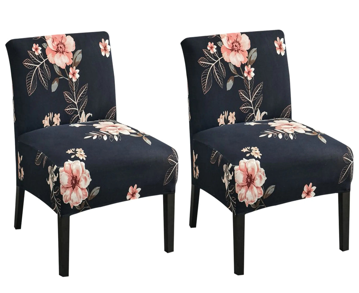 1 Pair Armless Accent Chair Cover Stretch Armless Chair Cover Chair Slipcover Protector with Elastic Bottom Crfatop %sku%