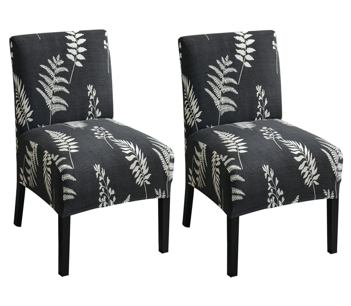 1 Pair Armless Accent Chair Cover Stretch Armless Chair Cover Chair Slipcover Protector with Elastic Bottom Crfatop %sku%