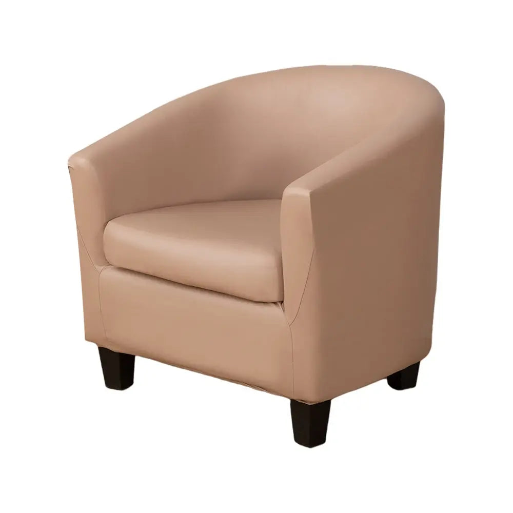 2 Pcs/Set Tub Chair Cover Waterproof Round Sofa Slipcover Furniture Protector with Arm Crfatop %sku%