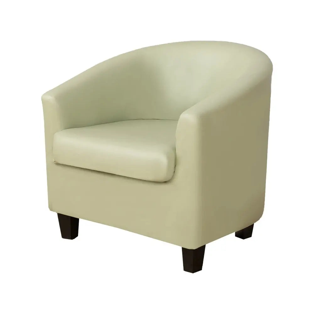 2 Pcs/Set Tub Chair Cover Waterproof Round Sofa Slipcover Furniture Protector with Arm Crfatop %sku%