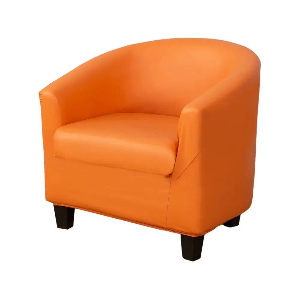 2 Pcs/Set Tub Chair Cover Waterproof Round Sofa Slipcover Furniture Protector with Arm Crfatop %sku%