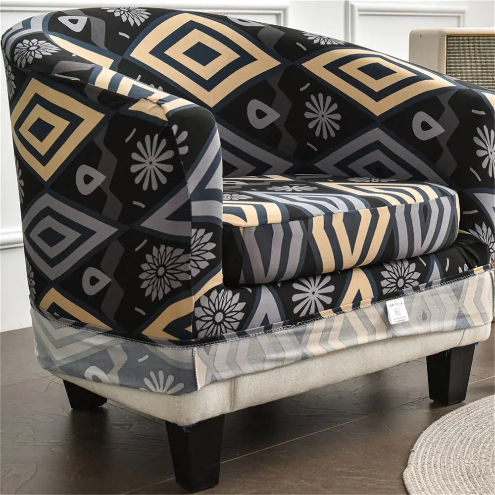 2 Pieces Stretch Club Chair Slipcover Armchair Cover Sofa Cover Barrel Tub Chair Furniture Protector Crfatop %sku%