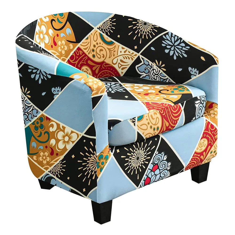 2 Pieces Stretch Club Chair Slipcover Armchair Cover Sofa Cover Barrel Tub Chair Furniture Protector Crfatop %sku%