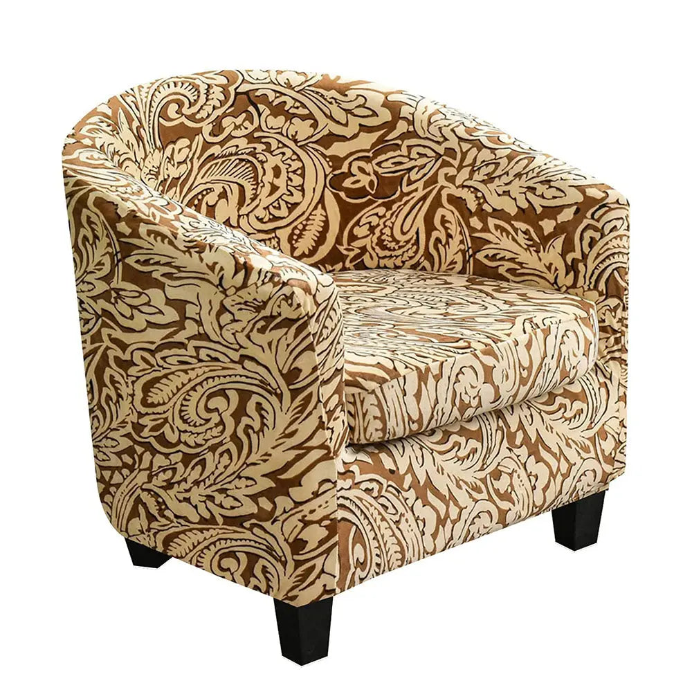 2 Pieces Stretch Club Chair Slipcover Armchair Cover Sofa Cover Barrel Tub Chair Furniture Protector Crfatop %sku%