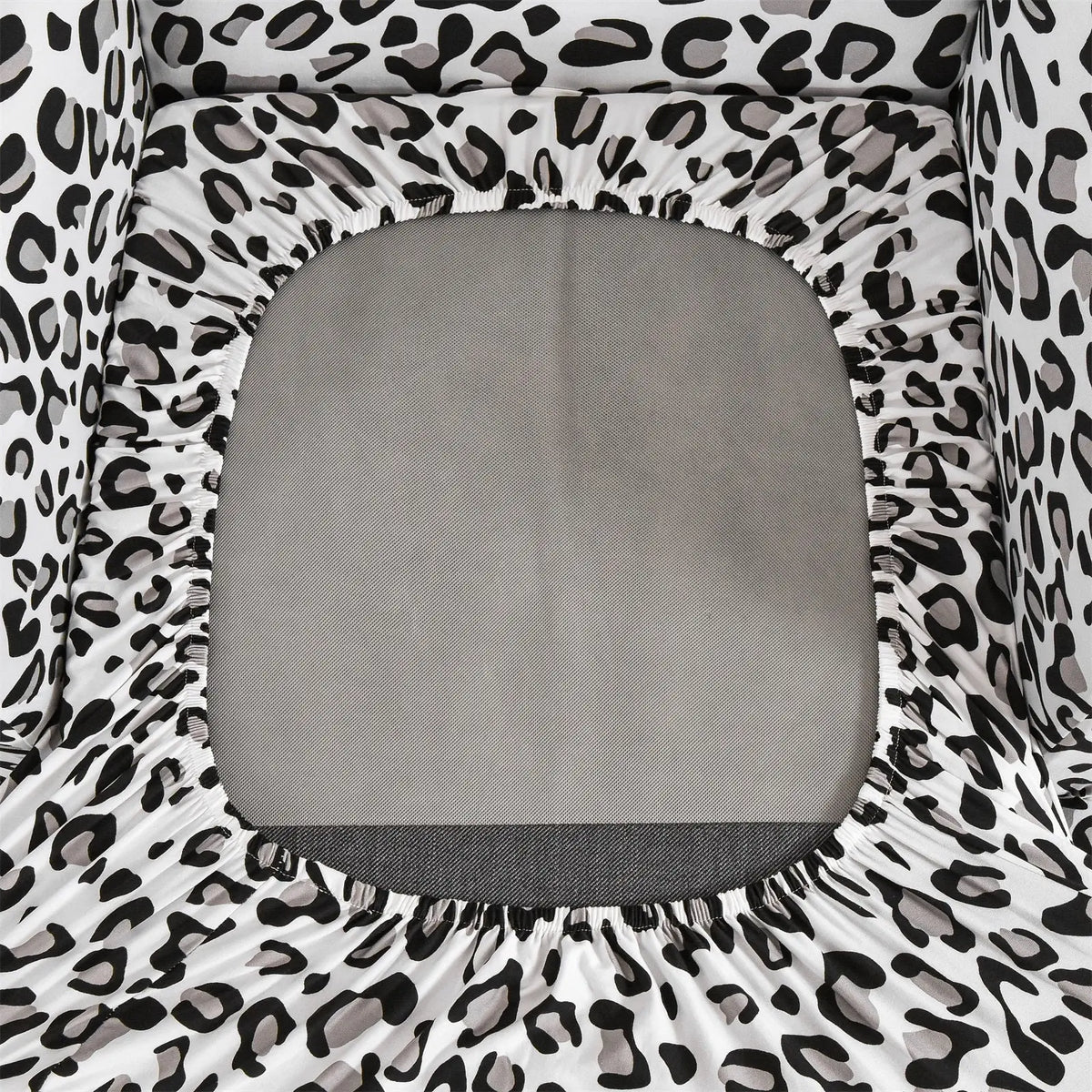 2 Pieces Stretch Leopard Prints Wingback Chair Cover Slipcovers Spandex Fabric Armchair Covers with Elastic Bottom WB0001 Crfatop %sku%