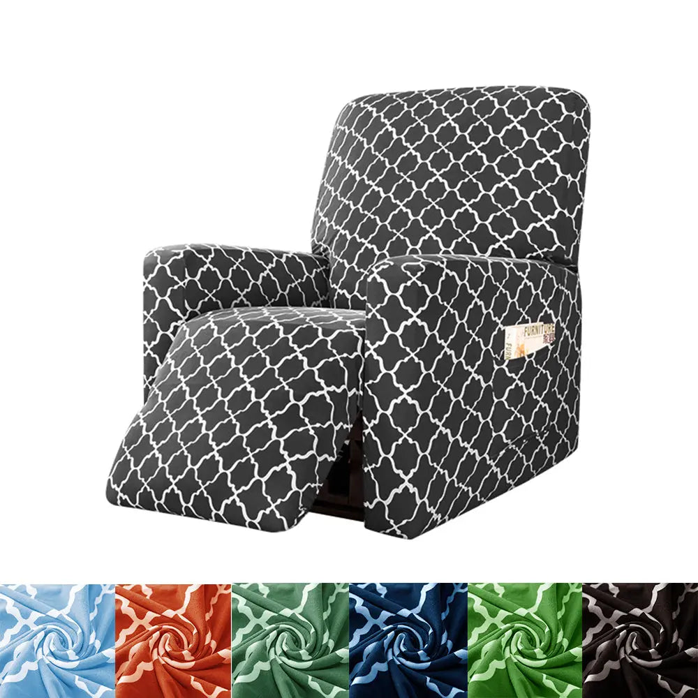 4 Pieces Recliner Sofa Cover Strethy Soft Fitted Recliner Protector Top Level Crfatop %sku%