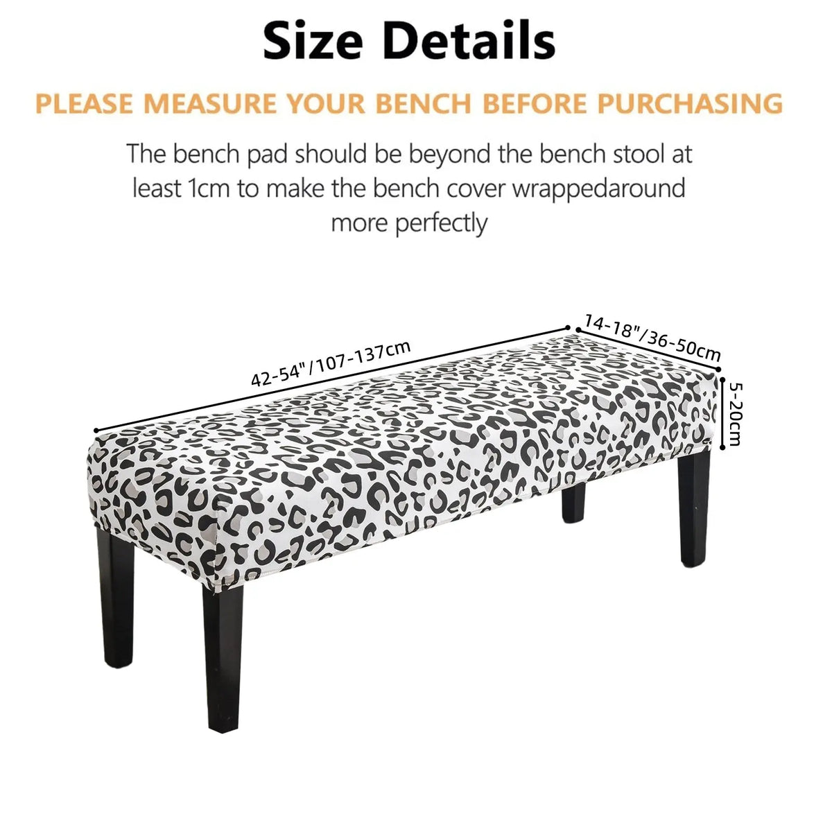 Anti-Dust Bench Cover Furniture Protector for Upholstered Bench Dining Room Crfatop %sku%