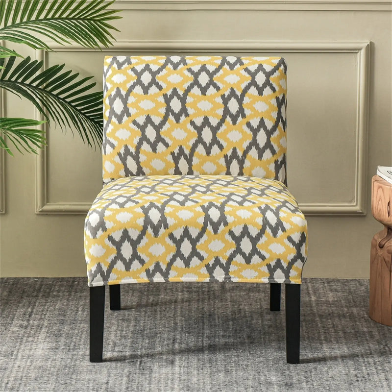 Armless Accent Chair Slipcover Removable Armless Chair Covers for Living Dining Room Hotel Crfatop %sku%