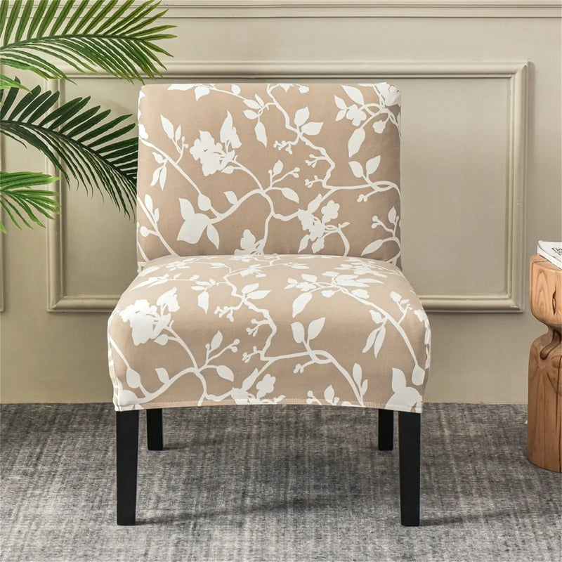 Armless Accent Chair Slipcover Washable Furniture Protector Covers for Living Dining Room Hotel Crfatop %sku%