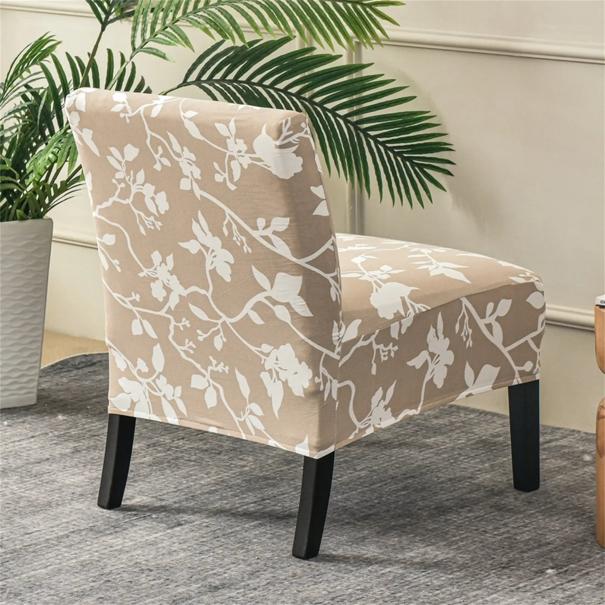 Armless Accent Chair Slipcover Washable Furniture Protector Covers for Living Dining Room Hotel Crfatop %sku%