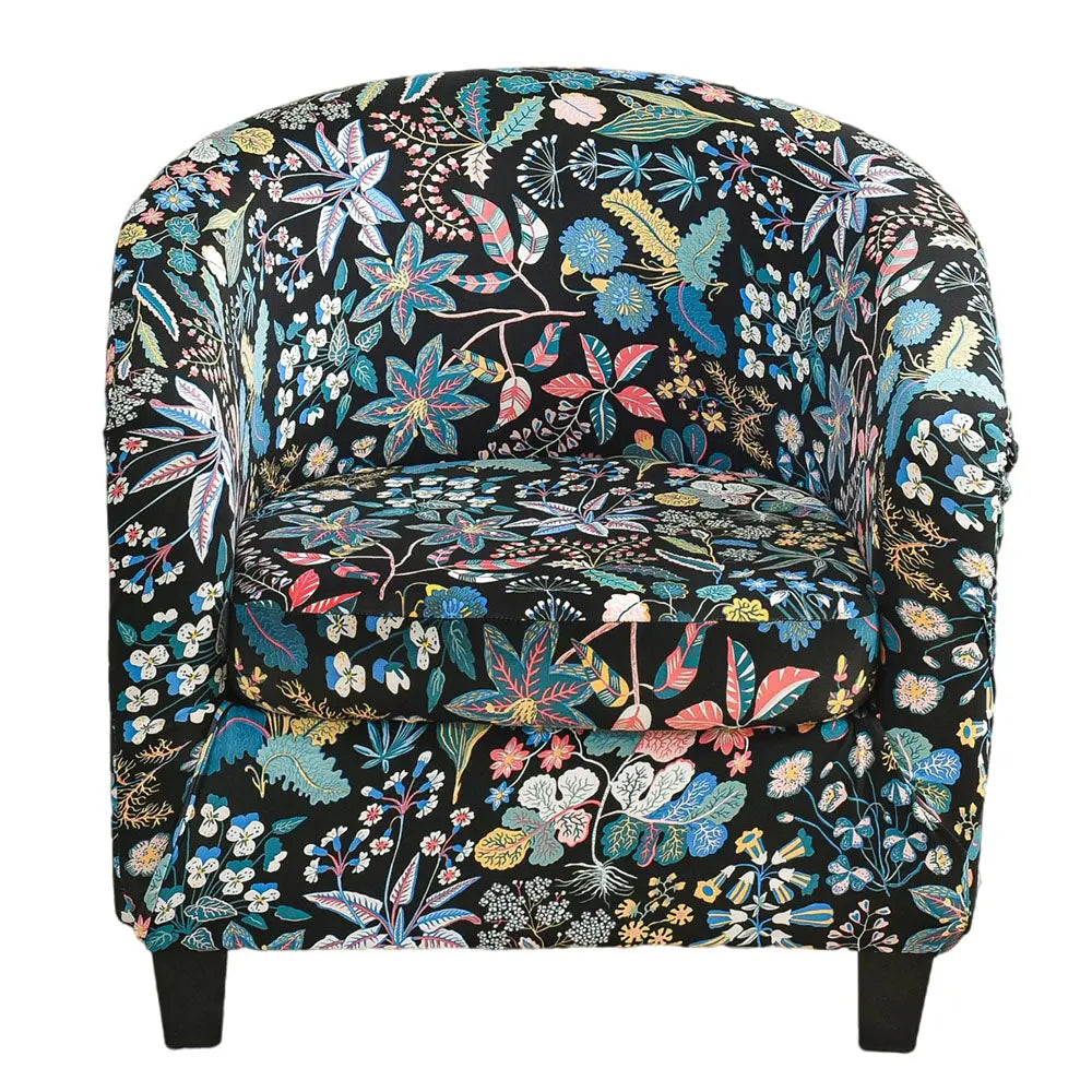 Charming 2022 Tulip Prints Tub Armchair Slipcover 2 Pieces Single Sofa Cover Non-slip Couch Cover Crfatop %sku%