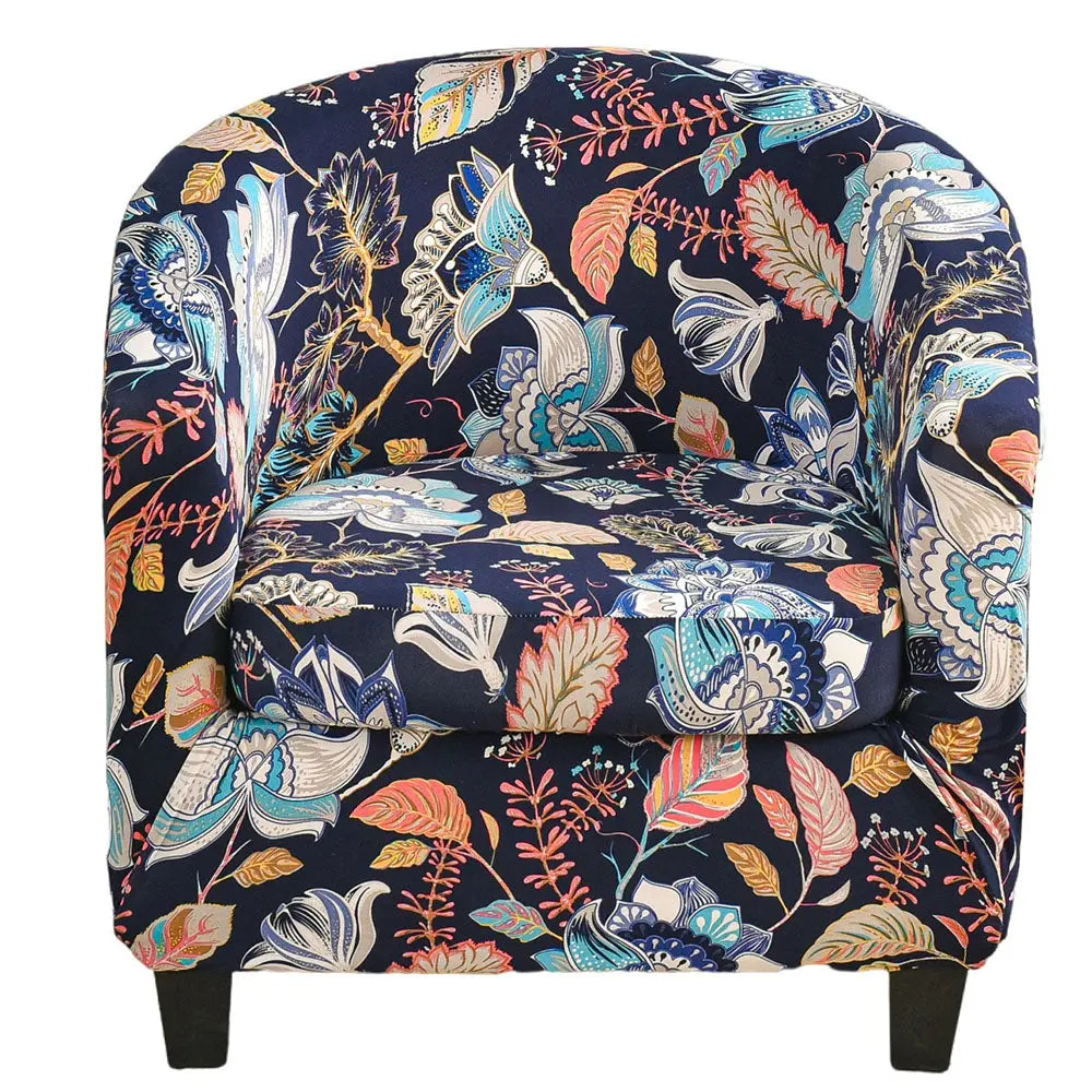 Charming 2022 Tulip Prints Tub Armchair Slipcover 2 Pieces Single Sofa Cover Non-slip Couch Cover Crfatop %sku%