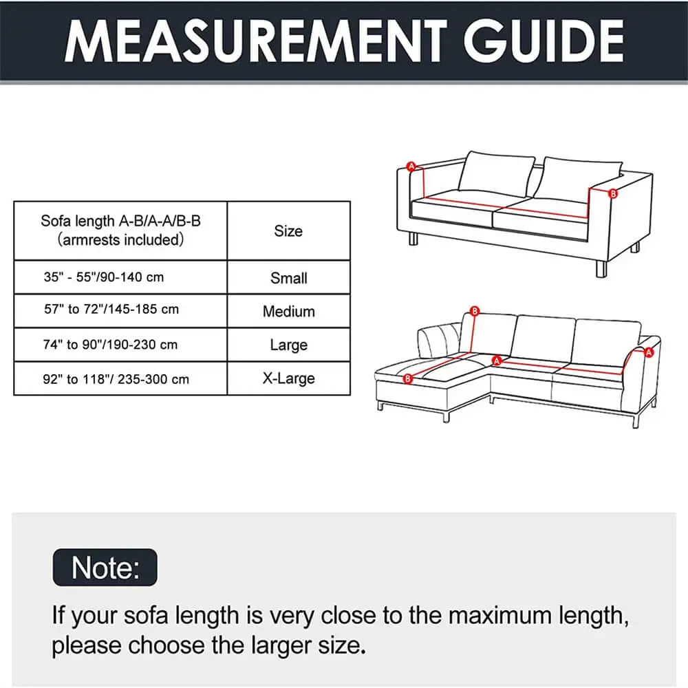 Chic Sofa Slipcover One-piece Couch Seat Cover Multi-size Available Crfatop %sku%