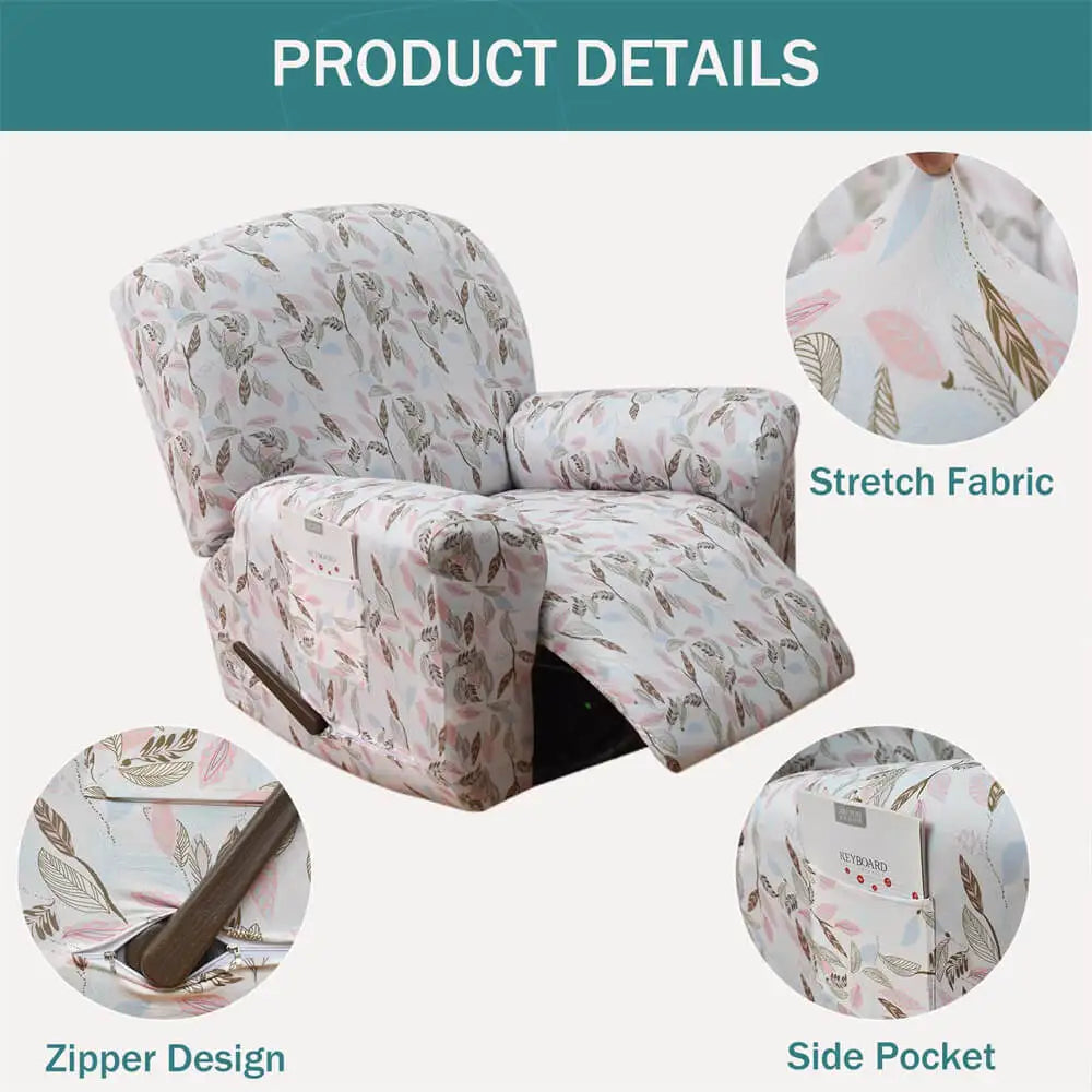 Cute Recliner Slipcover Stretch 4-piece Lazy Boy Sofa Cover One Seater Cover Crfatop %sku%