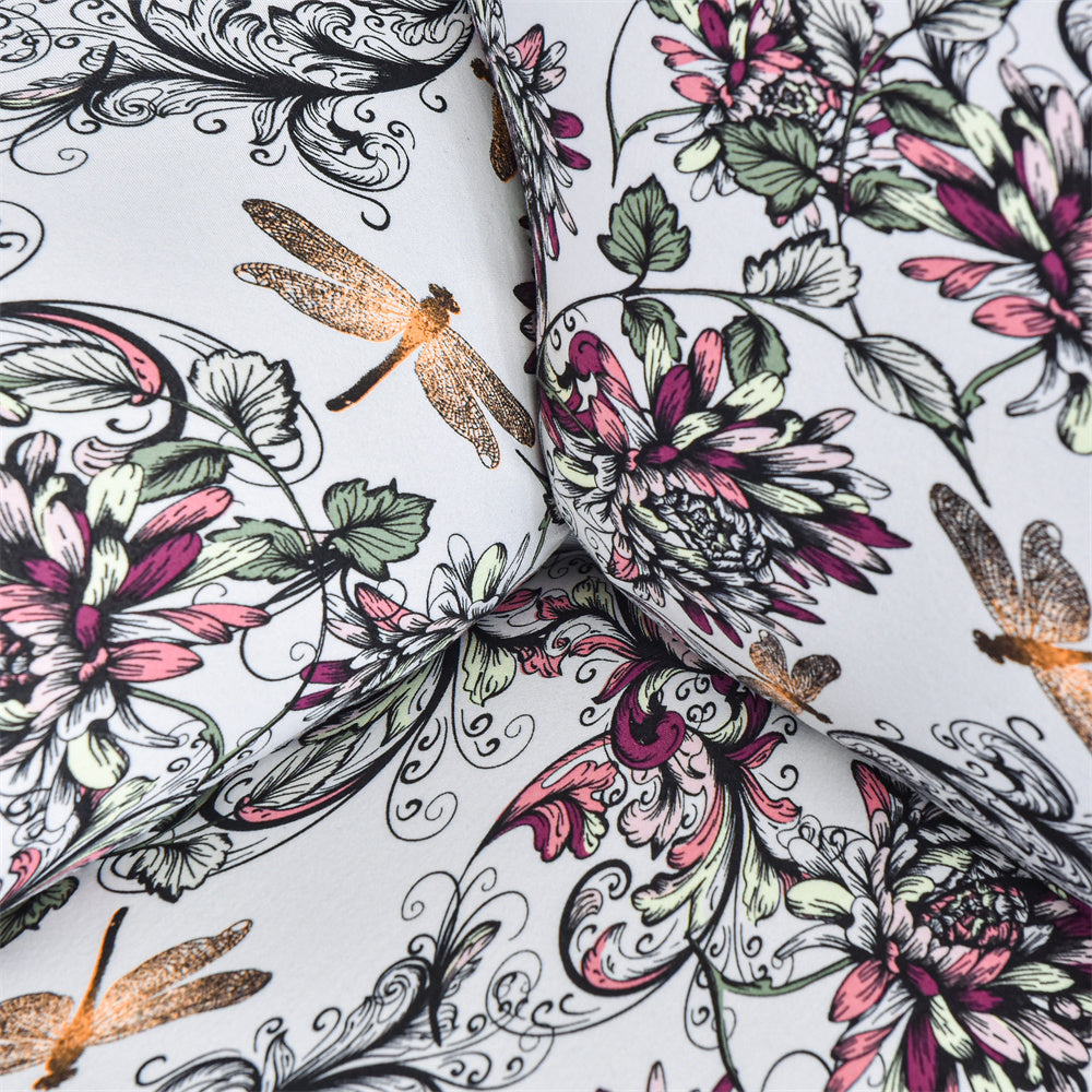 Colorful Prints Recliner Sofa Cover 4 Pieces Separated Soft Spandex Box Cushion Slipcovers Top Level Crfatop %sku%