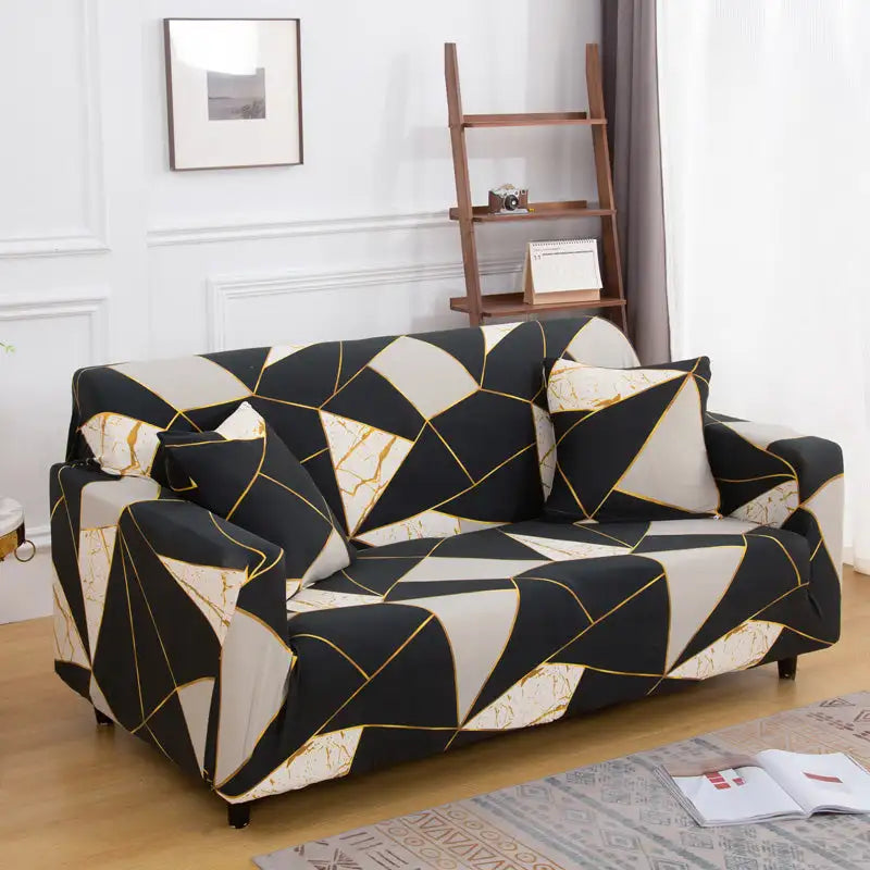 Deluxe Couch Cover Waterproof Floral Printing Sofa Slipcovers for Armchair Loveseat Sectional Sofa Crfatop %sku%