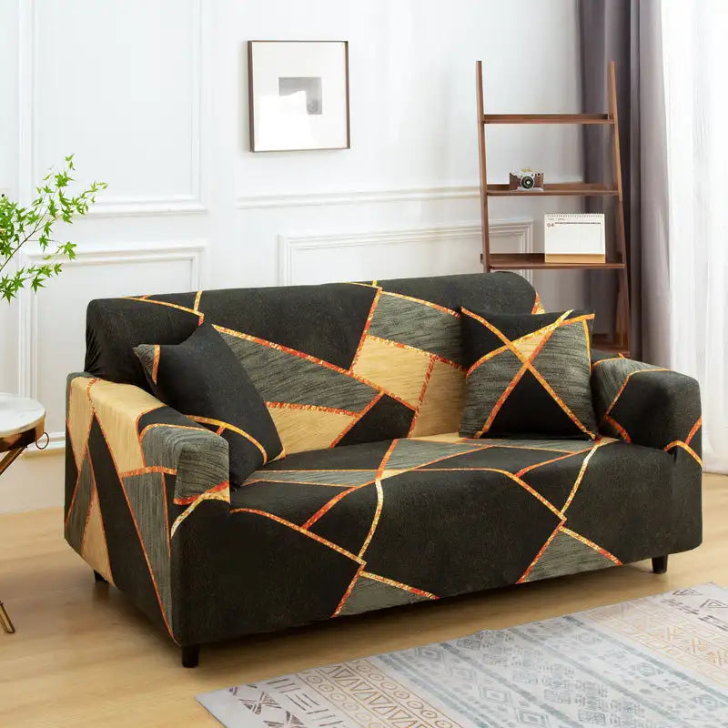 Deluxe Couch Cover Waterproof Floral Printing Sofa Slipcovers for Armchair Loveseat Sectional Sofa Crfatop %sku%
