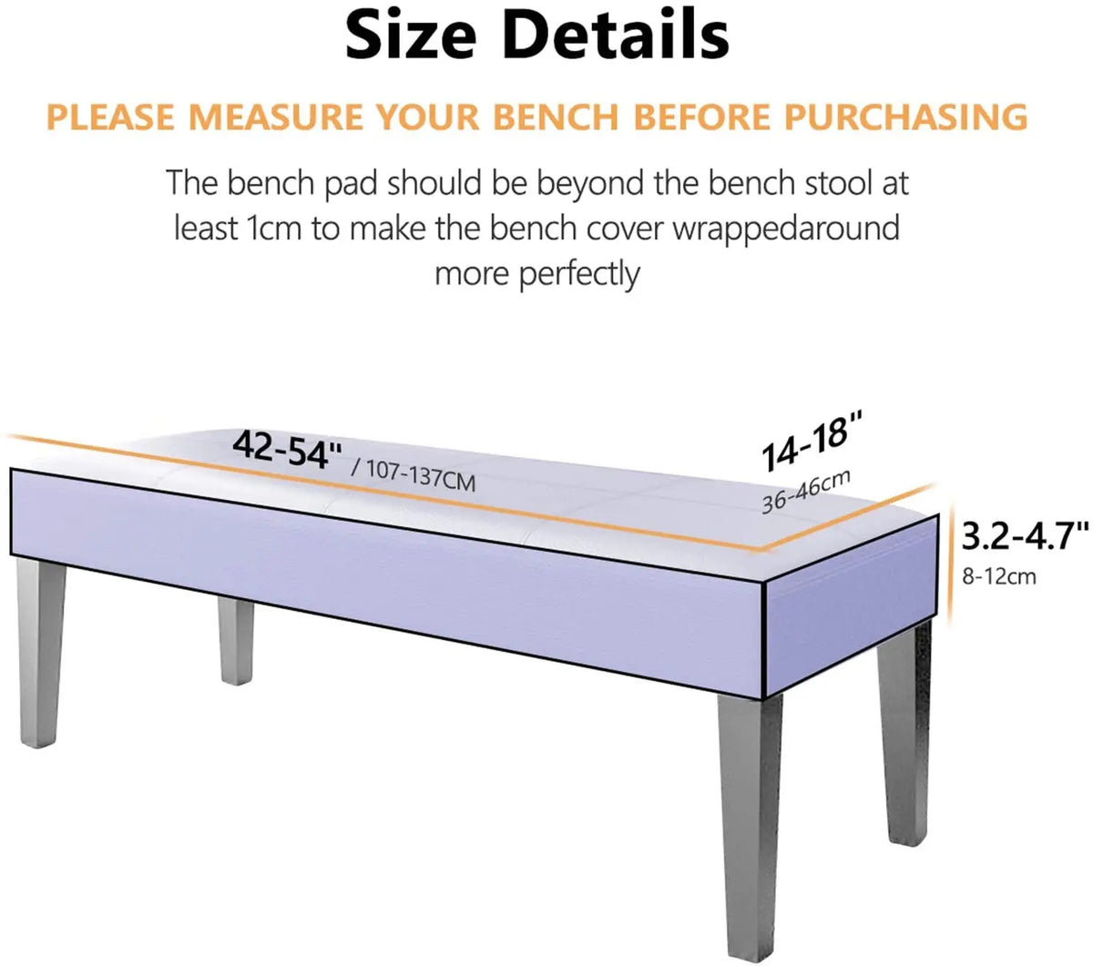 Dining Bench Cover Solid Pu Leather Waterproof Stretch Bench Slipcover Removable Bench Seat Cushion Slipcovers Crfatop %sku%