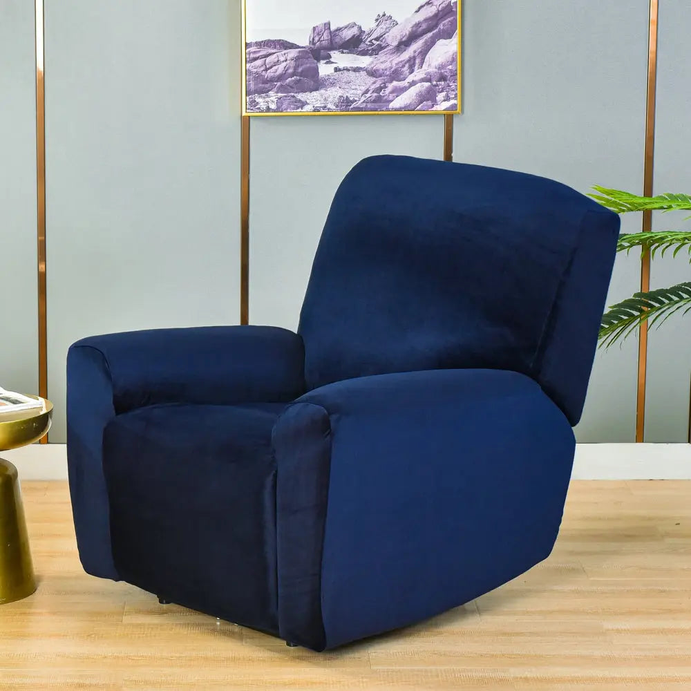 Durable Solid Color Sofa Cover cover for Leather Recliner Soft Water Repellent Recliner Chair Slipcovers Crfatop %sku%
