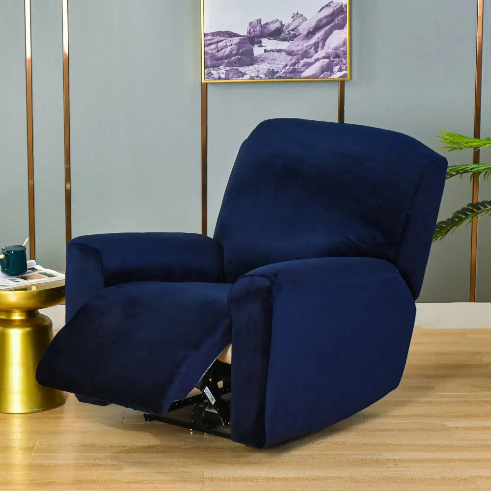 Durable Solid Color Sofa Cover cover for Leather Recliner Soft Water Repellent Recliner Chair Slipcovers Crfatop %sku%