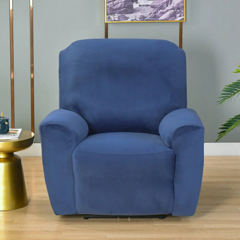 Durable Solid Color Sofa Cover cover for Leather Recliner Soft Water Repellent Recliner Chair Slipcovers Crfatop %sku%