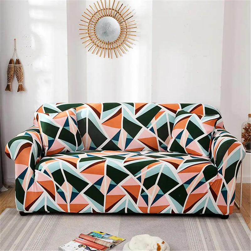 Elegent Sofa Slipcover One-piece Printing Couch Cover for Armchair Loveseat 3-seater Crfatop %sku%