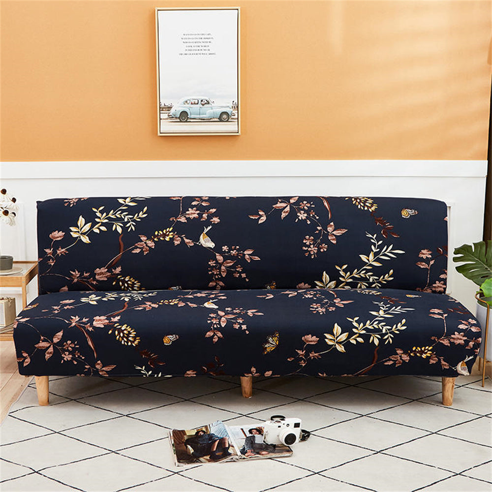 Folding Sofa Bed Cover Floral Futon Slipcover All-Inclusive Furniture Protector Crfatop %sku%