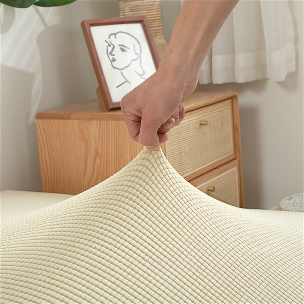 Stretch Armless Sofa Slipcover Durable Solid Color Futon Cover Two Sizes Available Crfatop %sku%