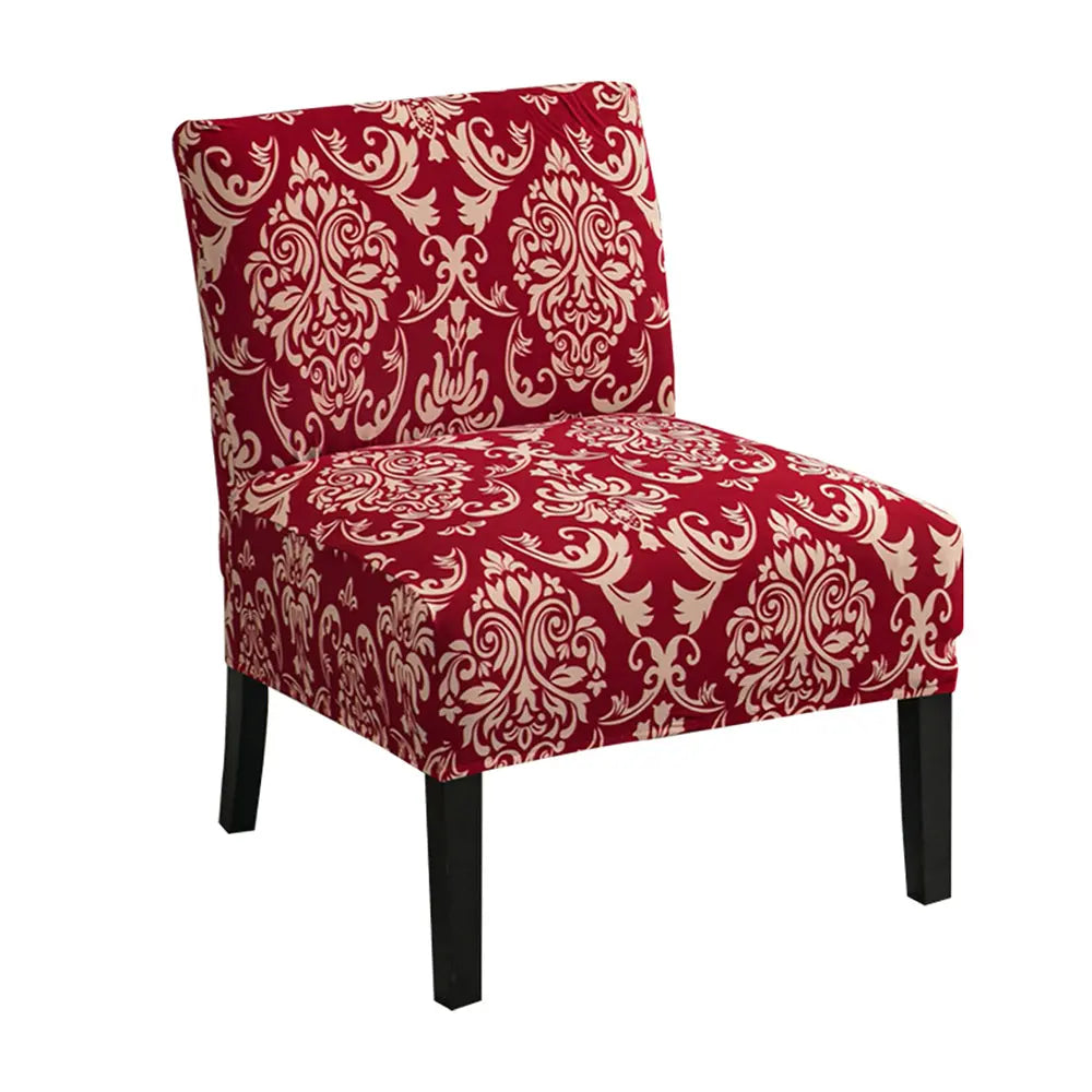 Floral Accent Armless Chair Cover Removable Printing Slipper Chair Cover Top Level Crfatop %sku%