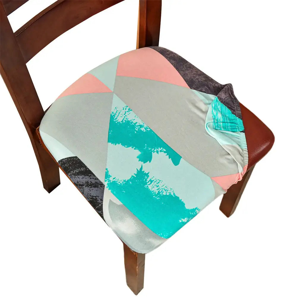 Floral Chair Seat Slipcover High Stretch 2 Pieces Chair Seat Cushion Cover for Dining Room Crfatop %sku%