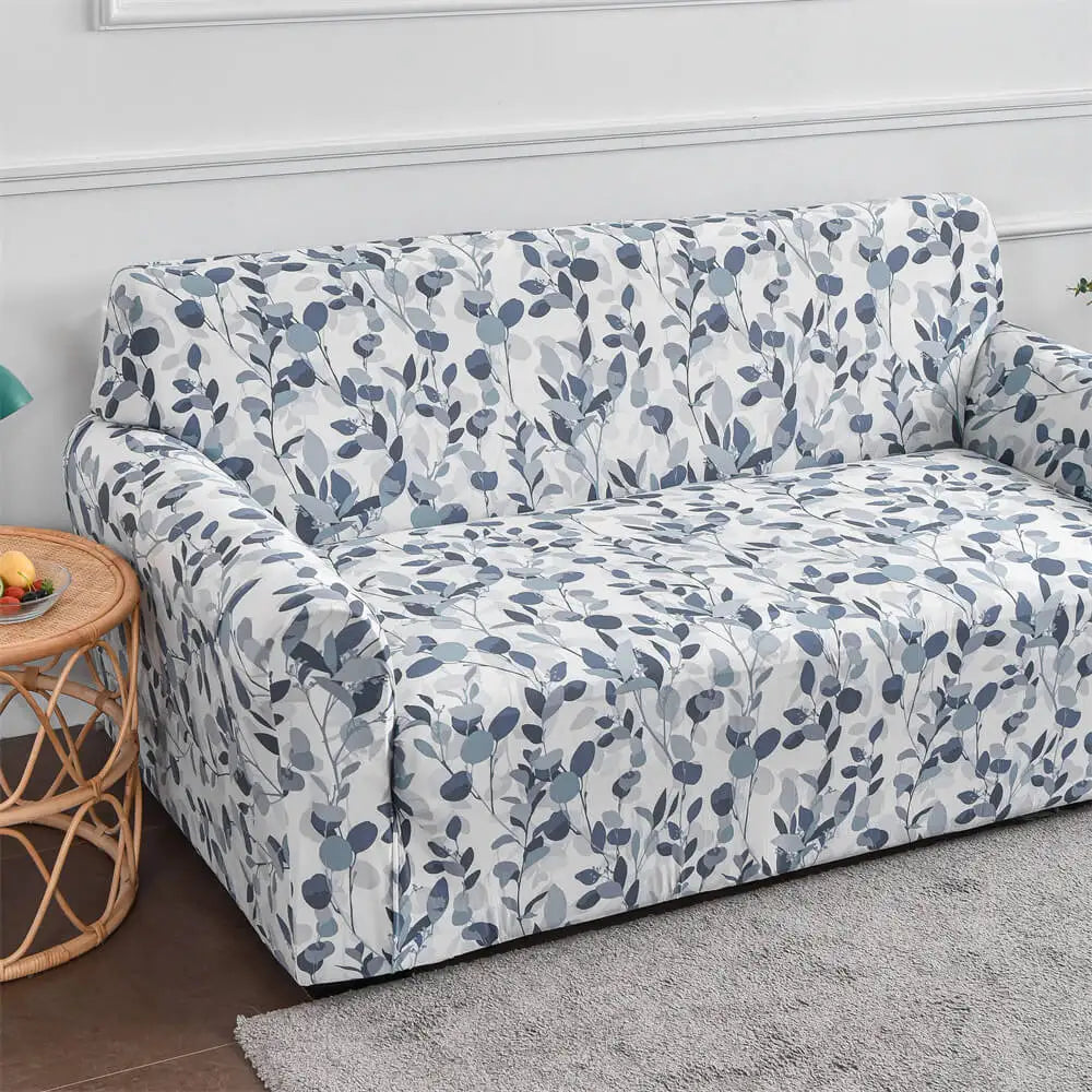Floral Cushion Sofa Slipcover Non Skid Foam & Elastic Bottom Couch Cover Crfatop %sku%