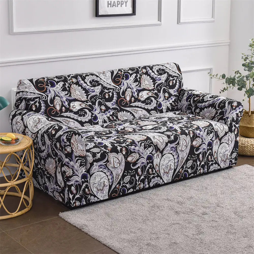 Flower Pattern Sofa Cover Seasonal Couch Cushion Anti-slip Sofa Towel  Cotton Minimalist Custom Universal Sofa Pads 