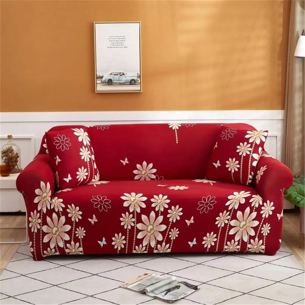 Floral Loveseat Cover Stretch Sofa Slipcover Waterproof Couch Cover Crfatop %sku%