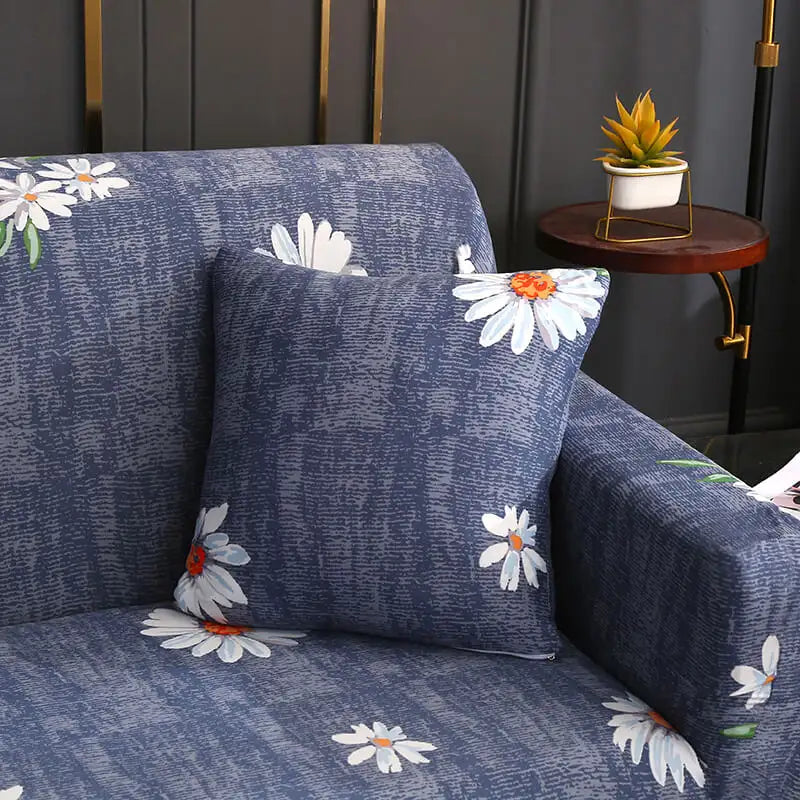 Floral Printed Sofa Cover Stretch  Couch Slipcovers with Skirt Design Crfatop %sku%