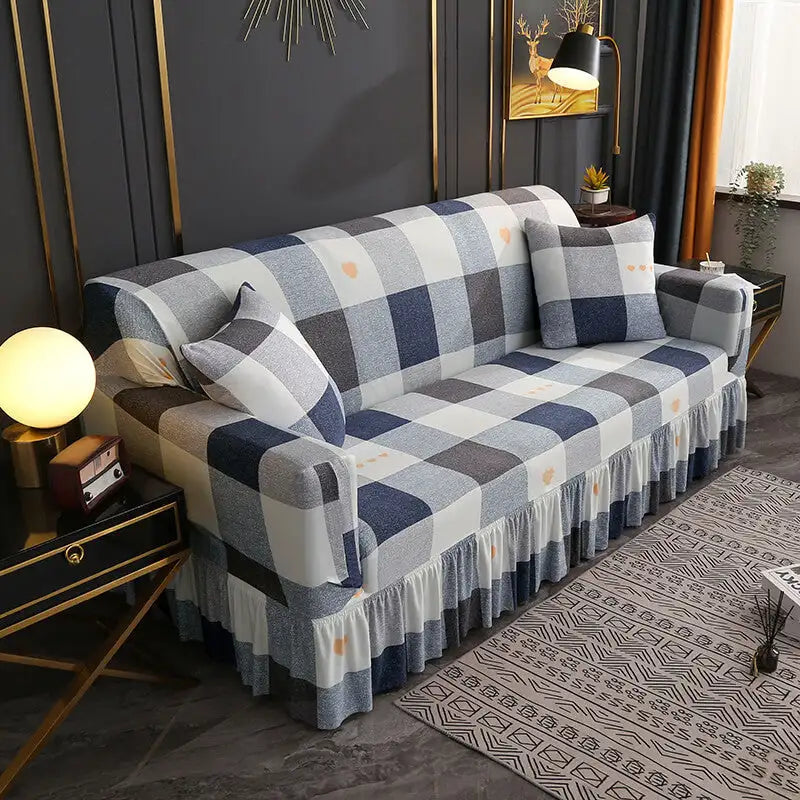 Floral Printed Sofa Cover Stretch  Couch Slipcovers with Skirt Design Crfatop %sku%