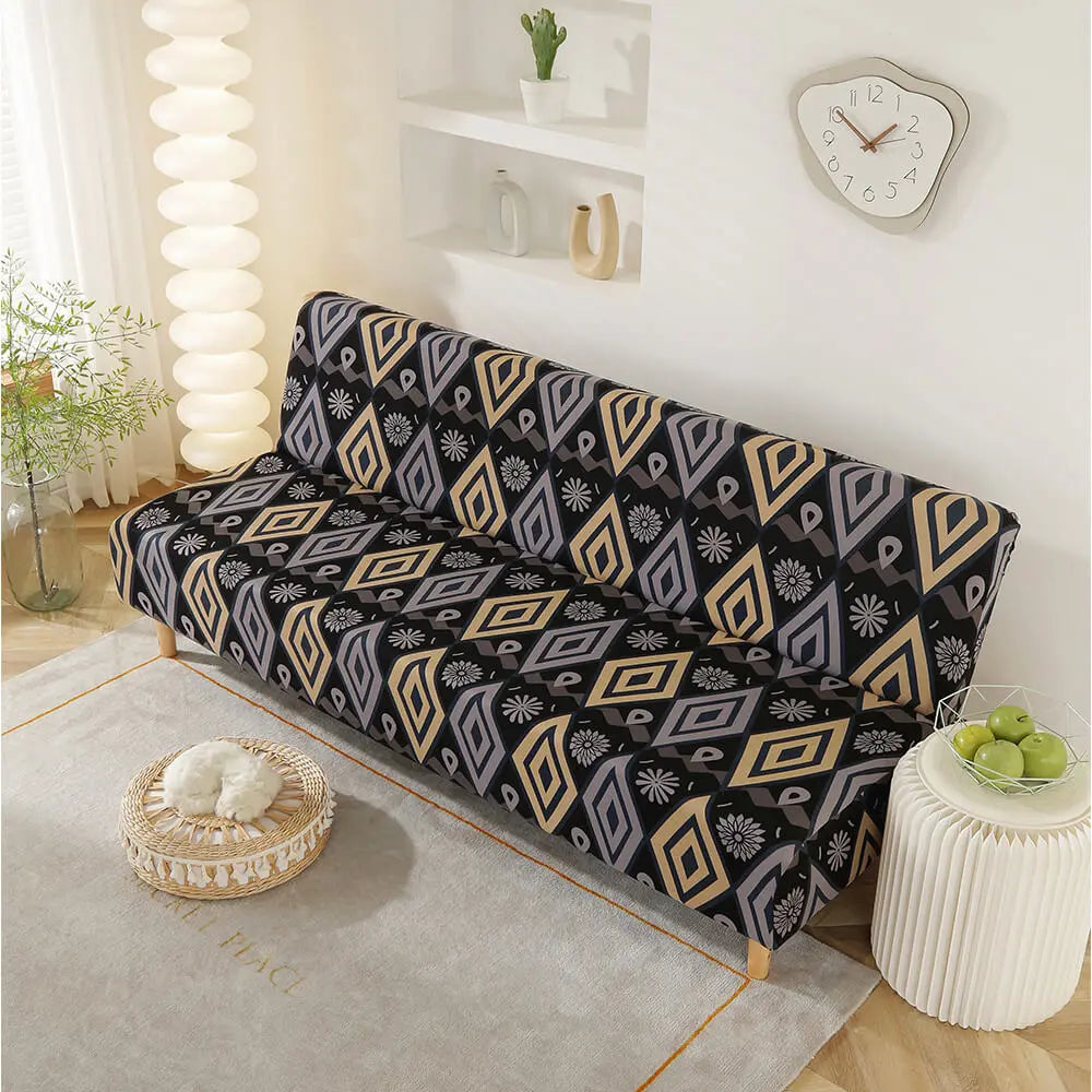 Geometric Multi Deco Luxury Futon Cover Set 5 pcs, Chenille Tapestry, –  AMFUTON