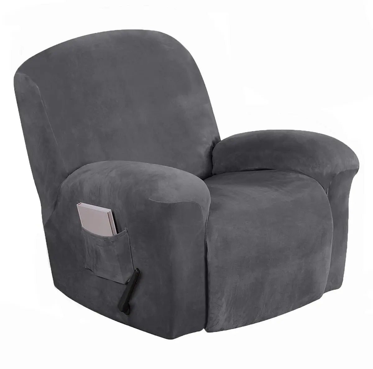 High Stretch Velvet Multi-Piece Recliner Sofa Cover Crfatop %sku%