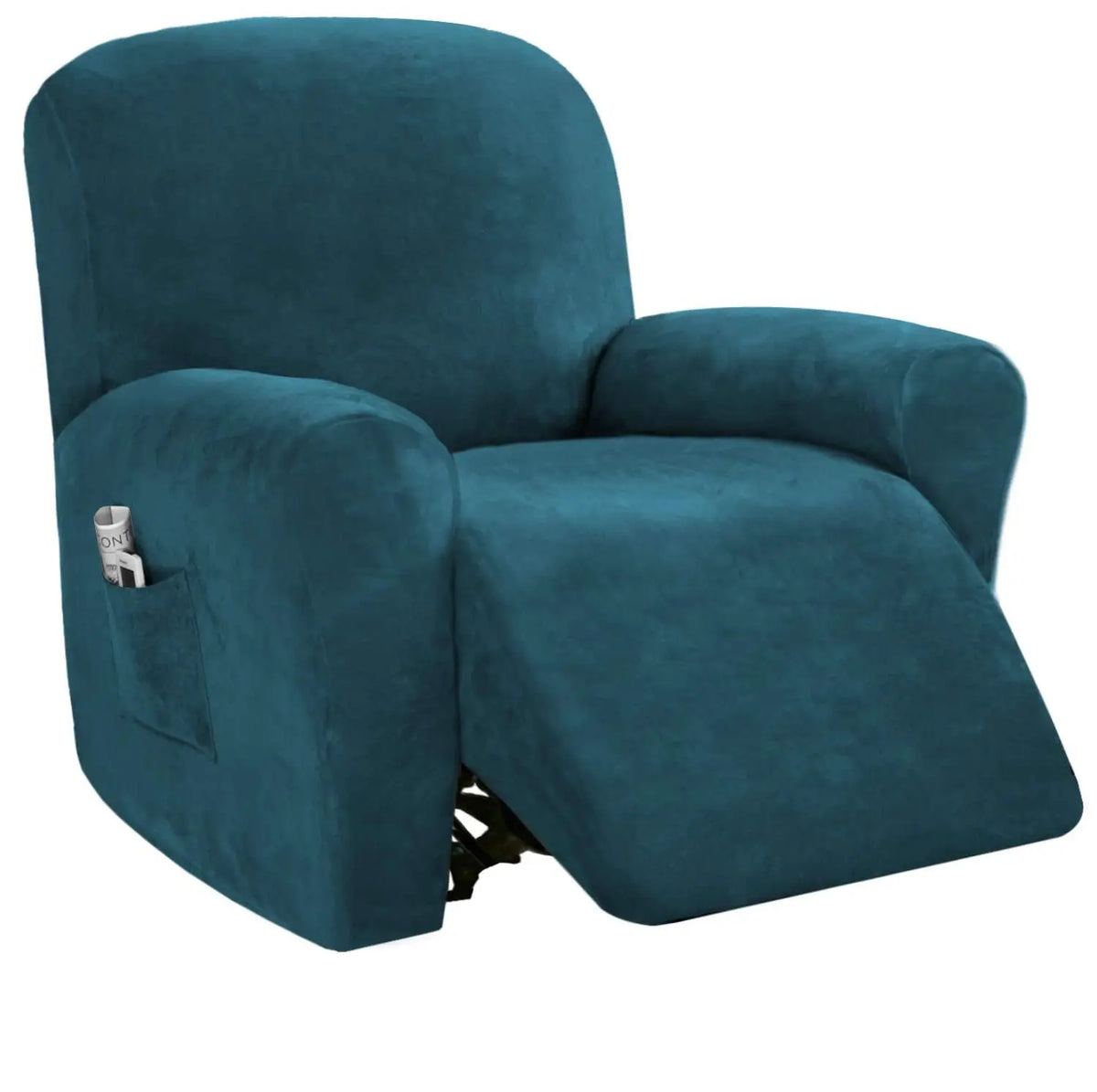 High Stretch Velvet Multi-Piece Recliner Sofa Cover Crfatop %sku%