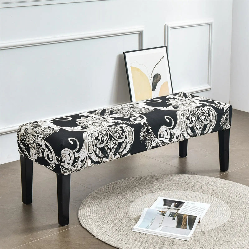 One Piece Dining Bench Slipcover Removable High Stretch Bench Seat Furniture Protector Crfatop %sku%