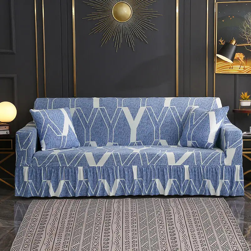 One-piece Sofa Cushion Cover with Skirted Design Oversized Couch Slipcovers Crfatop %sku%