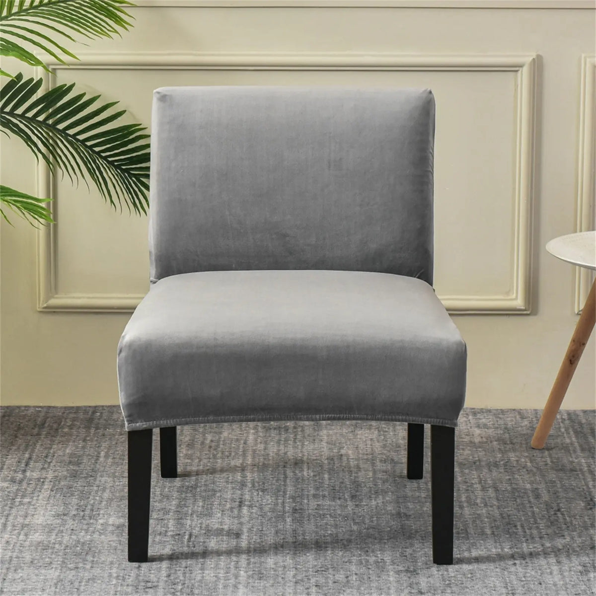 Oversized Grey Accent Aemless Chair Removable Water-Repellent Chair Covers Crfatop %sku%