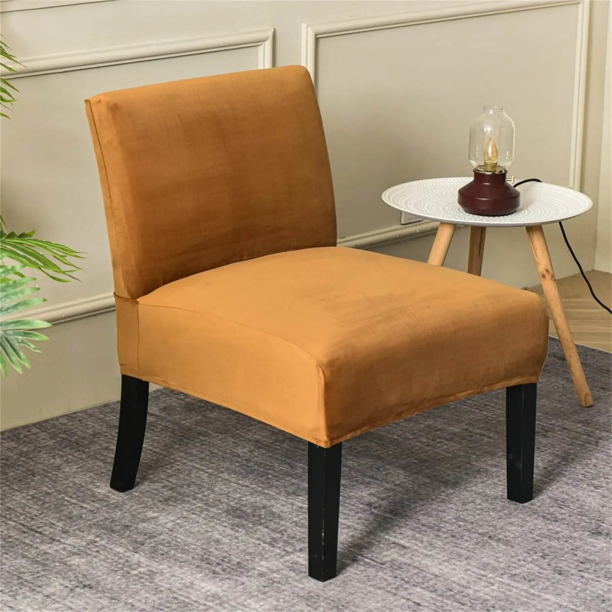 Oversized Grey Accent Aemless Chair Removable Water-Repellent Chair Covers Crfatop %sku%