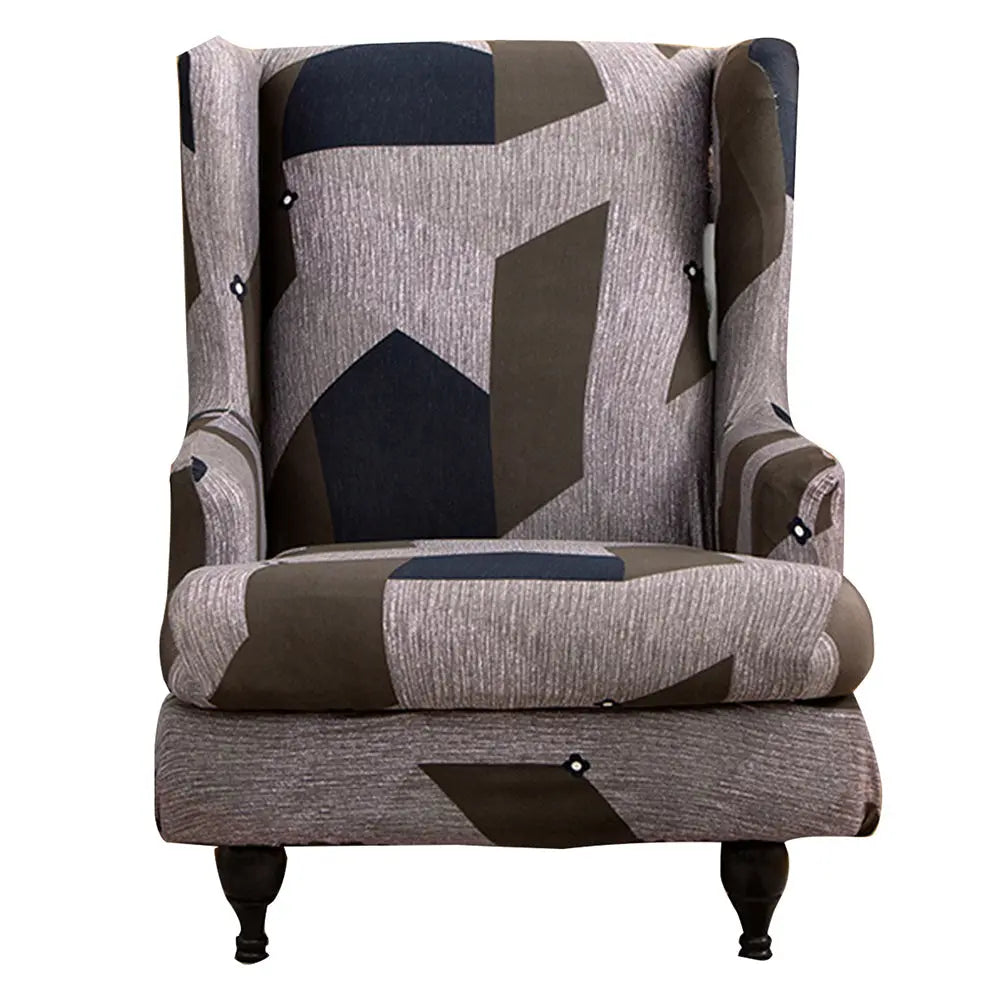 Oversized Grid Sofa Cover Modern Decorative Wingback Cover Furniture Protector Top Level Crfatop %sku%