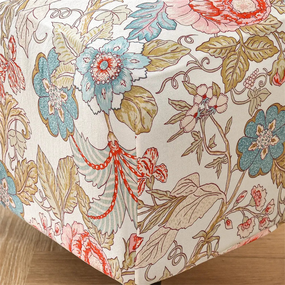 Oversized Ottoman Slipcovers Removable Elastic Rectangle Footstool Protector Top Level Crfatop %sku%