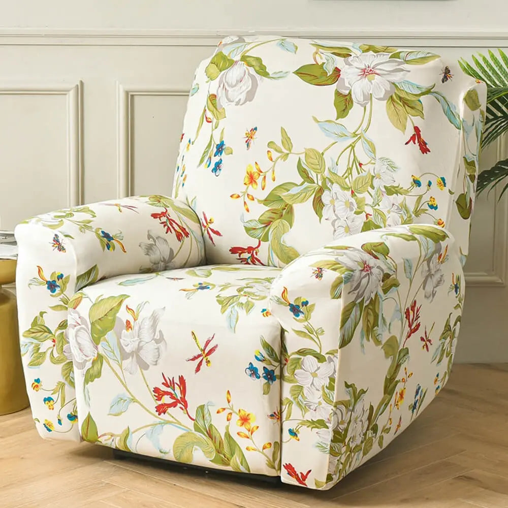 Patterned Recliner Chair Covers Sofaprint  4-piece Lazy Boy Slipcover Crfatop %sku%