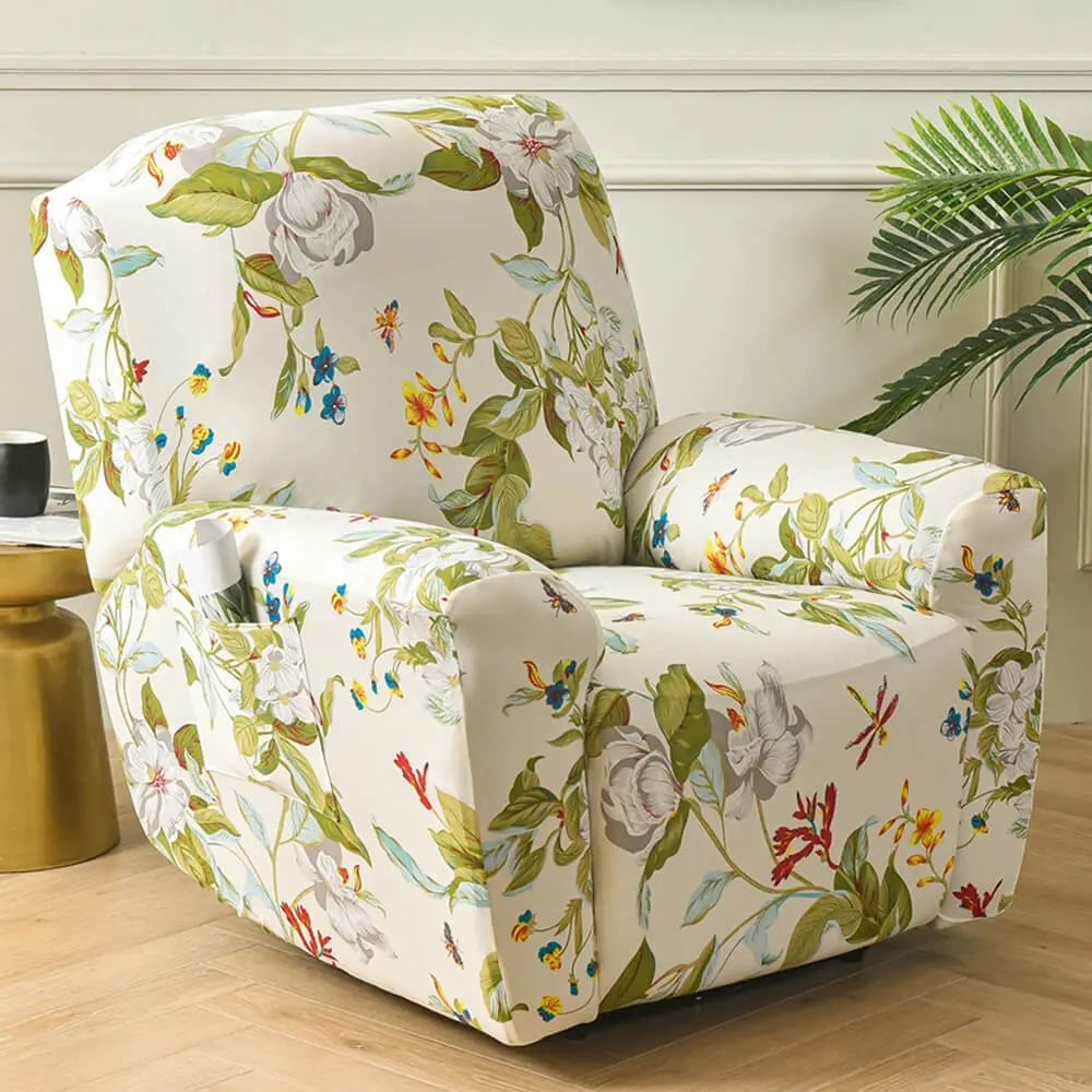 Patterned Recliner Chair Covers Sofaprint  4-piece Lazy Boy Slipcover Crfatop %sku%