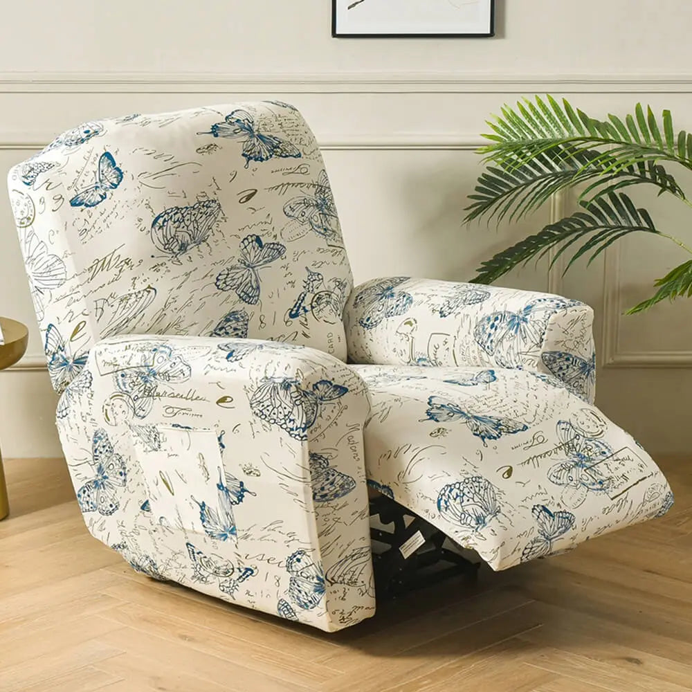 Patterned Recliner Chair Covers Sofaprint  4-piece Lazy Boy Slipcover Crfatop %sku%
