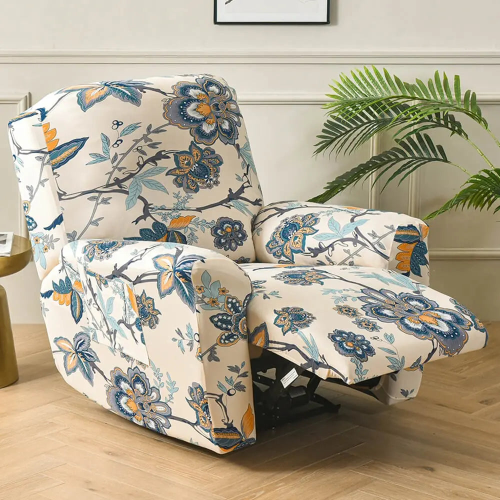 Patterned Recliner Chair Covers Sofaprint  4-piece Lazy Boy Slipcover Crfatop %sku%